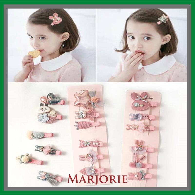 4 Pcs Set Jepit Rambut Korea Anak Korean Fashion Hair Clip Lucu Kartun Kupu-kupu Hairclip Gaya S-MJD