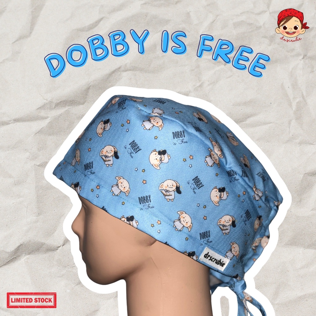 Head Cap / Topi Bedah / Surgical Cap / Nurse Cap / Scrub Hat DS-232 Dobby is Free