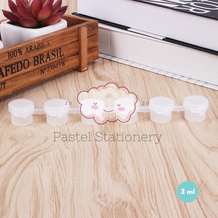

Pot Botol Tempat Cat Akrilik Renteng 6 x 3ml - Paint Acrylic Cup Set 3 ml