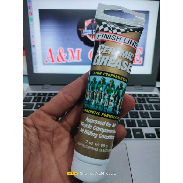 Finish Line Ceramic grease syntetic 60g atau 2Oz gemuk sepeda
