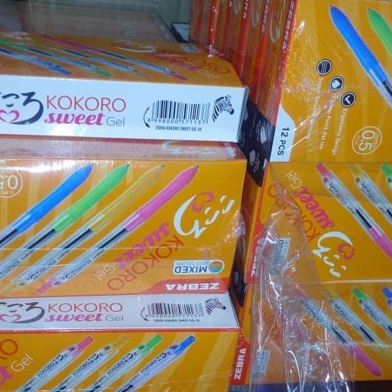 

[COD] bolpen ZEBRA KOKORO 0.5 FINE (TINTA HITAM) MIXED BODY COLORS PRODUK TERBATAS Kode 114