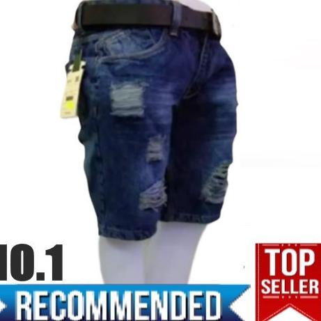 Terbaru Celana Pendek Jeans Pria Keren Distro Model Sobek Robek / Celana Jeans Sobek Pria / Celana J