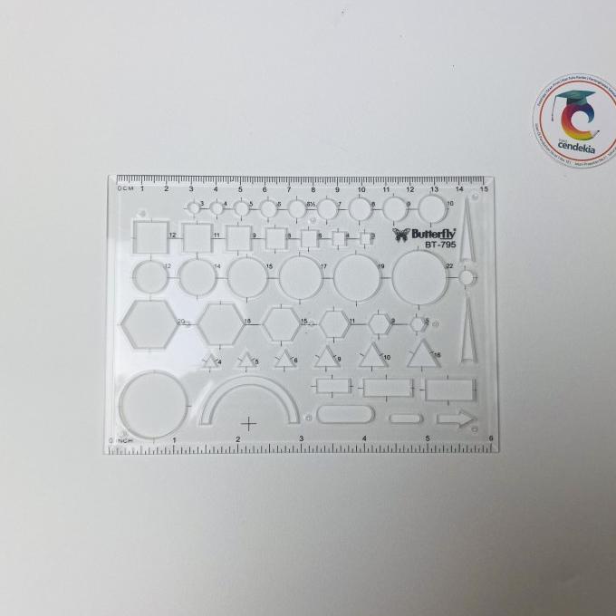 

{{{{}}] Penggaris Sablon Template BUTTERFLY BT-795