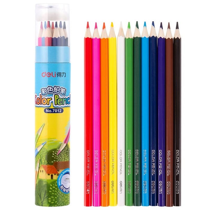 

Pensil Warna Youku 12 Warna DELI Bonus Serutan - 7012