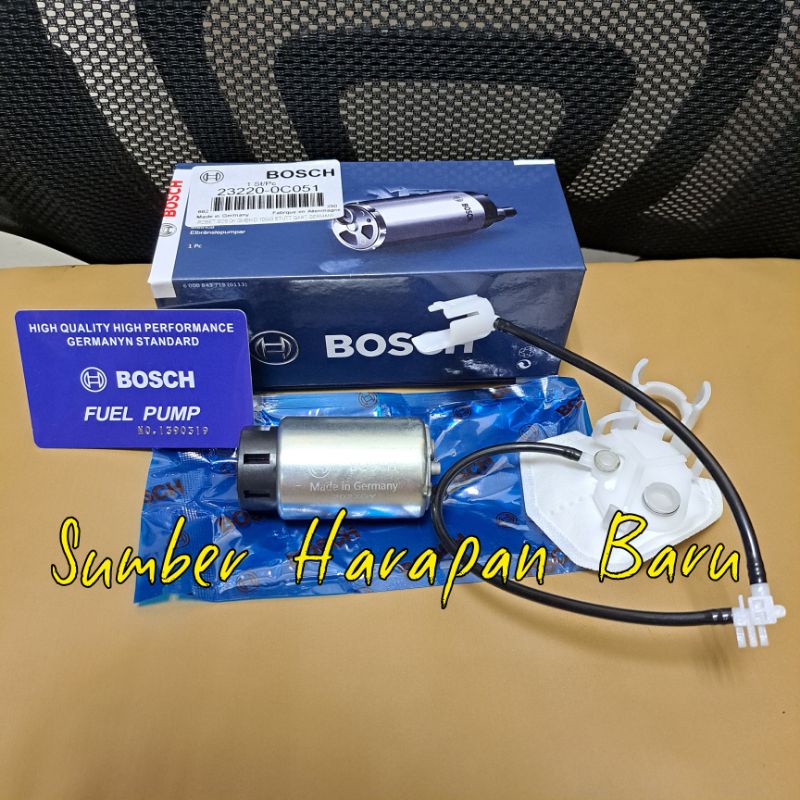 Fuel Pump BOSCH Rotak Pompa Bensin Innova Hilux Fortuner Vios Yaris Apv