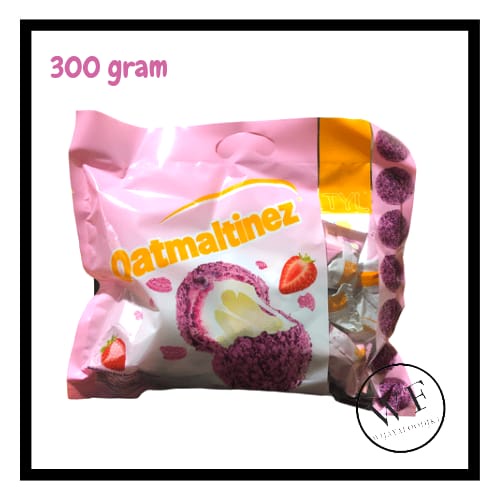 

TYL Oatmaltinez Strawberry balls / Biskuit Bola isi Krim stroberi 300 gram