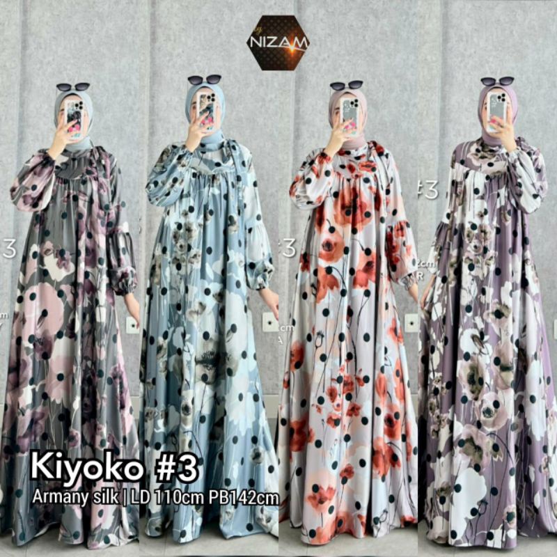kiyoko Dress#3 / Gamis dress Dewasa terbaru Armi silk ori