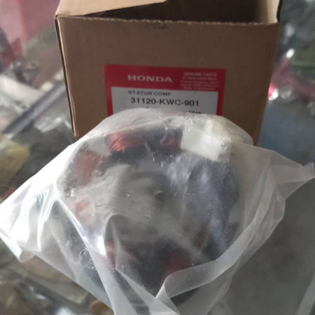 SPULL ASSY CS1 SONIC125, STATOR COMP CS1 SONIC 125 ASLI HONDA KWC 901