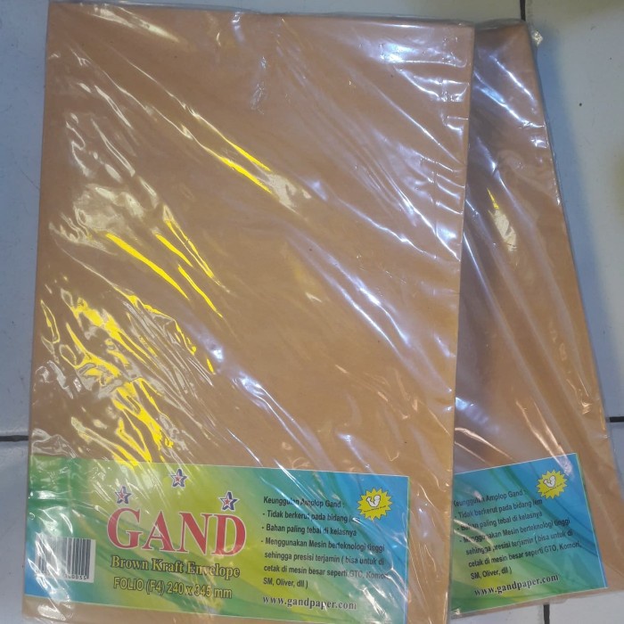 

Aman Amplop Coklat F4 Folio Gand Bergaransi