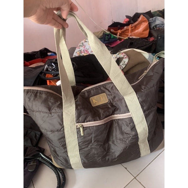 Preloved tas minggat KJ Choi/tas olga KJ Choi Golf & Sports/tas minggat coklat