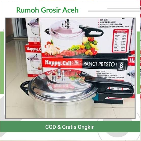 [ACEH] PANCI PRESTO 8 LITER HAPPY CALL WAJAN PRESTO