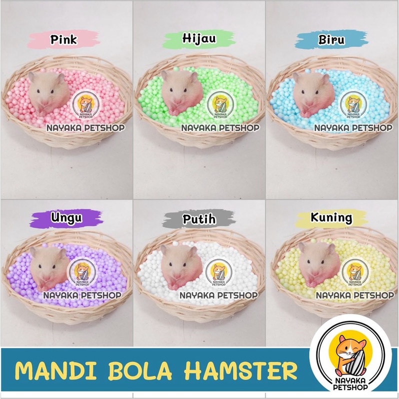 Mandi Bola Mainan Hamster Sterofoam Butiran Foam Beads Warna Warni Styrofoam Bukan Mandi Pasir Wangi