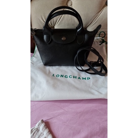 longchamp mini cuir black
