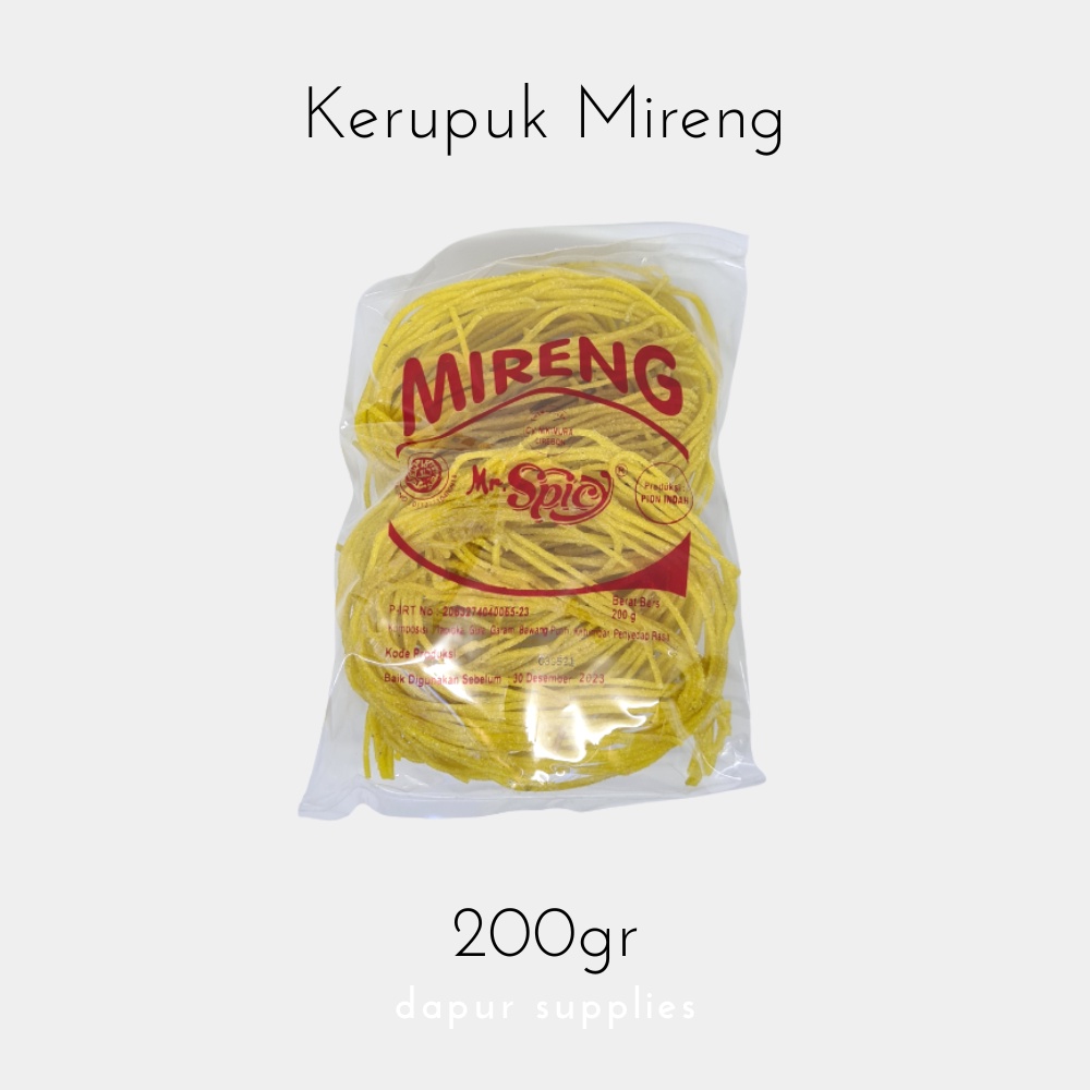 Kerupuk Mireng / Flower-shaped Tapioca Cracker – Mr Spicy 200g