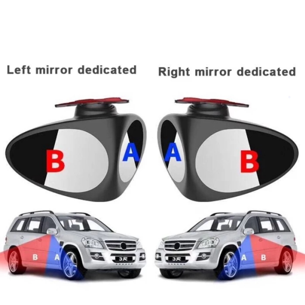 SPION BLINDSPOT - KACA SPION MOBIL TAMBAHAN (2 SISI CEMBUNG)