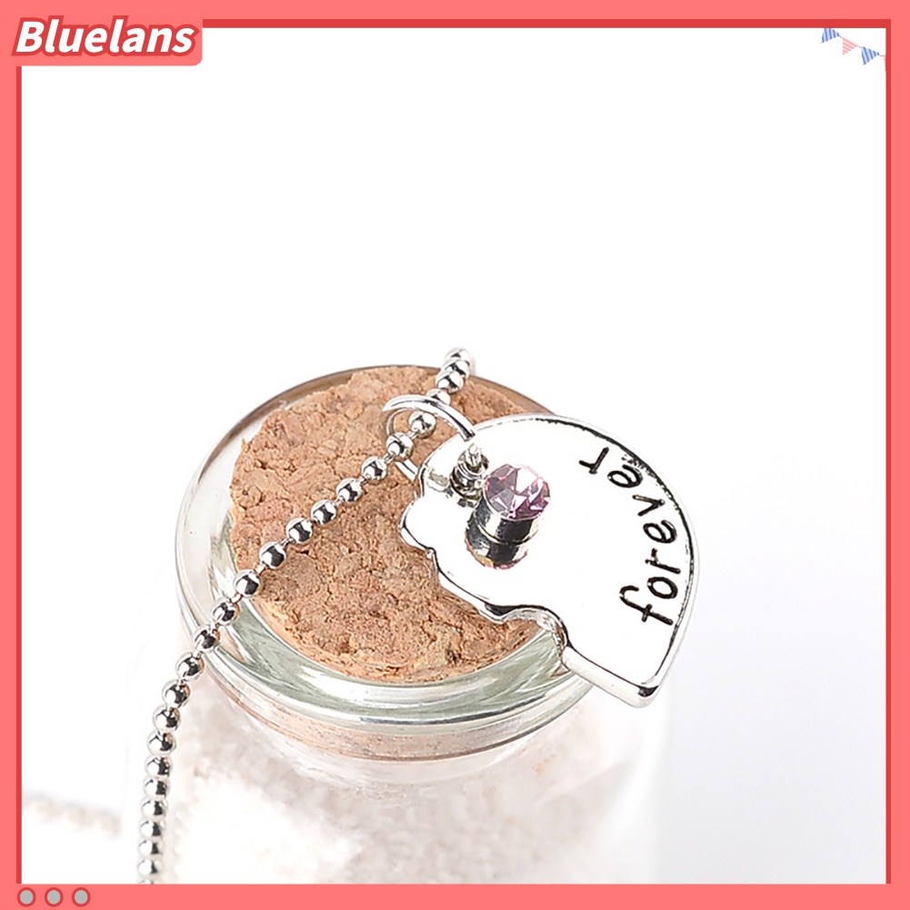 Bluelans 3Pcs Women Best Friends Rhinestone Heart Matching Pendant Necklace Jewelry