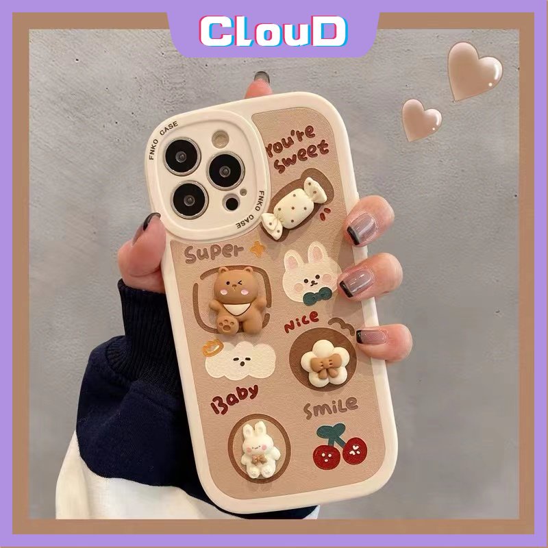 Soft Case Motif Kartun Boneka 3D Untuk iPhone 11 7Plus 8Plus 12 11 13 Pro MAX XR X XS MAX 7 8 6 6s Plus SE 2020