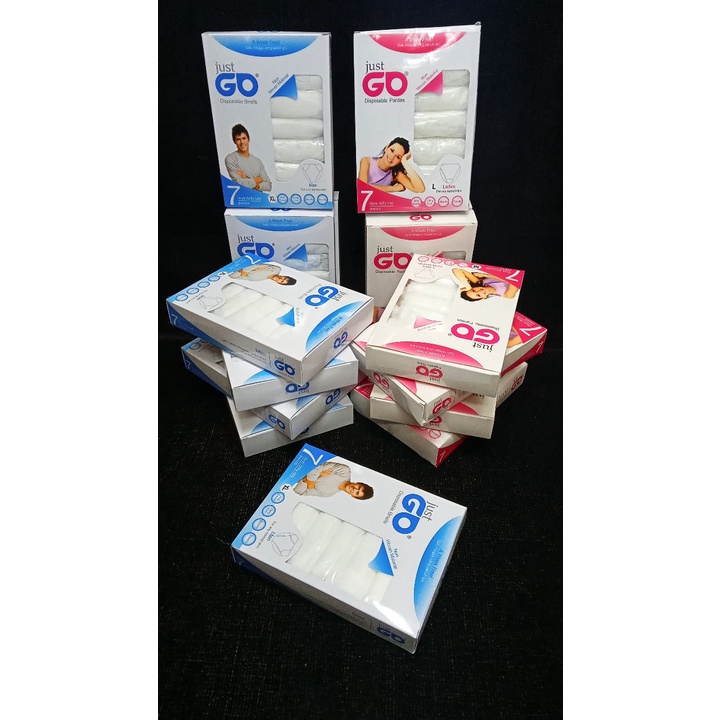 Celana dalam kertas JUST GO S/M/L/XL/XXL/XXXL best Go disposable travel