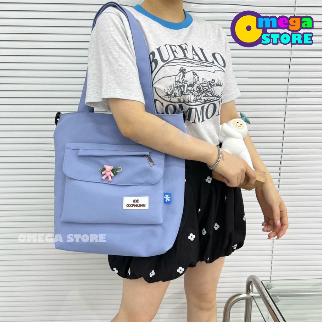 [O&amp;S] Totebag Resleting Tas Jinjing Fashion Wanita Bahan Kanvas Lembut dan Halus-OS270