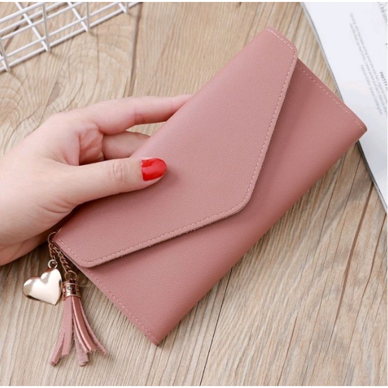 DK30 Dompet Kulit Lipat Polos Panjang 104C