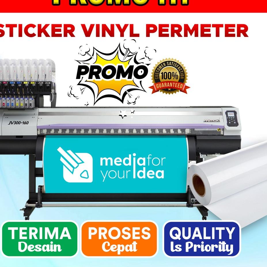 

Berkualitas! Sticker / Stiker Vinyl Permeter + Cetak . .. . ..