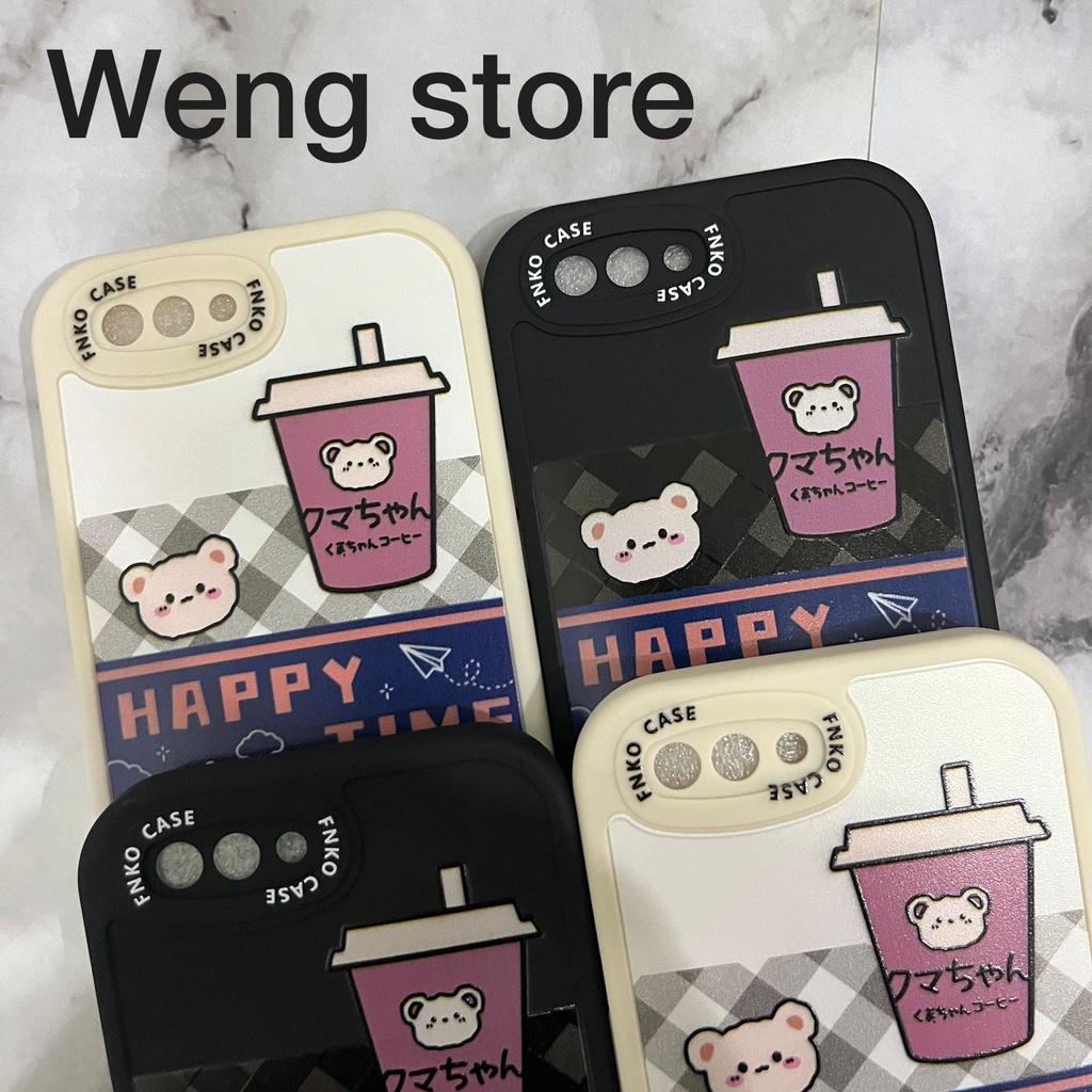 Case Fnko Motif Happy Time For Oppo A5S F9 A7 A11K A12 A3S A9 2020 A5 2020 A15 A15S A16 A16K A16E A36 A76 A96 A74 A95 A1K A57 A17 A17K A31 2020