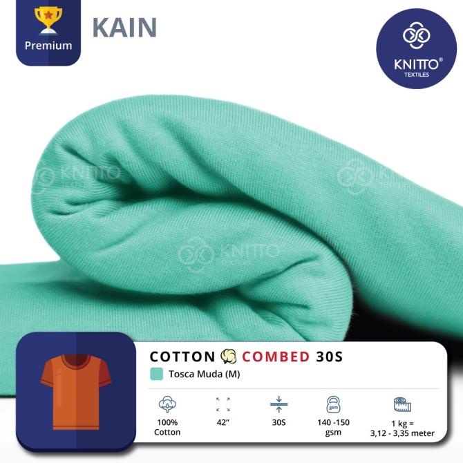 KAIN COTTON COMBED 30S TOSCA MUDA (BAHAN KAOS)