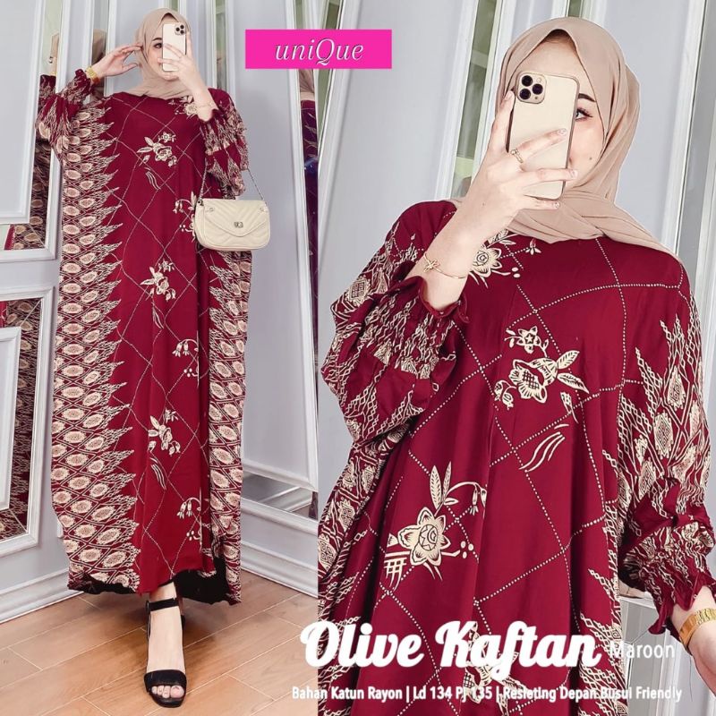 GROSIR DASTER KAFTAN MEISYA | GAMIS RAYON SUPER GRADE A | RESLETING DEPAN BUSUI | TOP TERLARIS