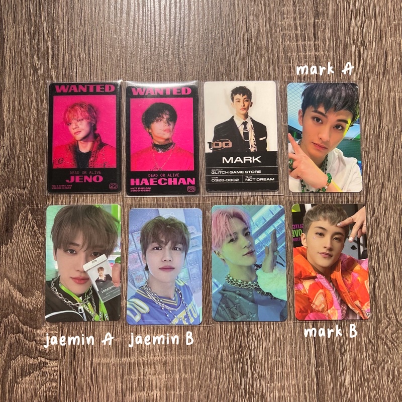 clearance sale mark jeno haechan jaemin glitch mode digipack scratch lucky draw lenti renjun chenle 