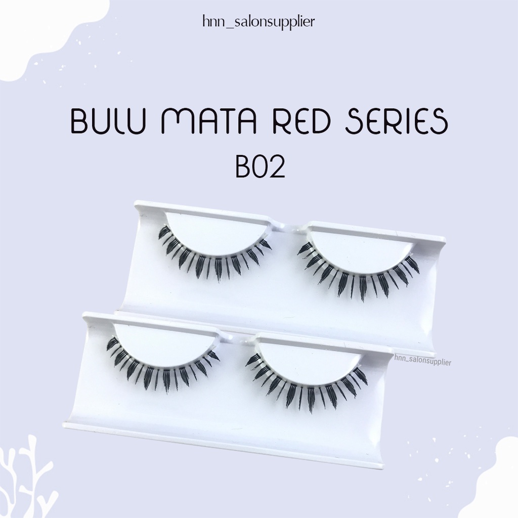 B02 Bulu Mata Palsu Bawah Handmade Fake Eyelash Eye Lashes Lash Artifivial Belle Eyelashes