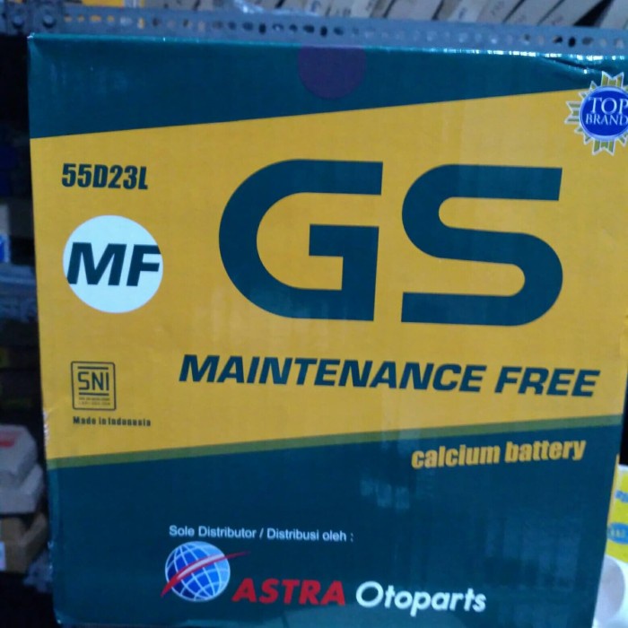 {BEKAS} aki mobil / Battery GS astra type GS MF 55D23L 12v-60 ah khusus  Limited