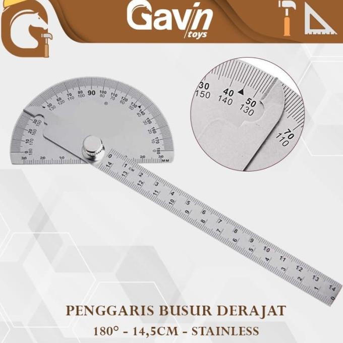 

[COD] Penggaris Busur 180 derajat Penggaris Drajat Sudut Angle Ruler 14.5cm TERPERCAYA Kode 1313