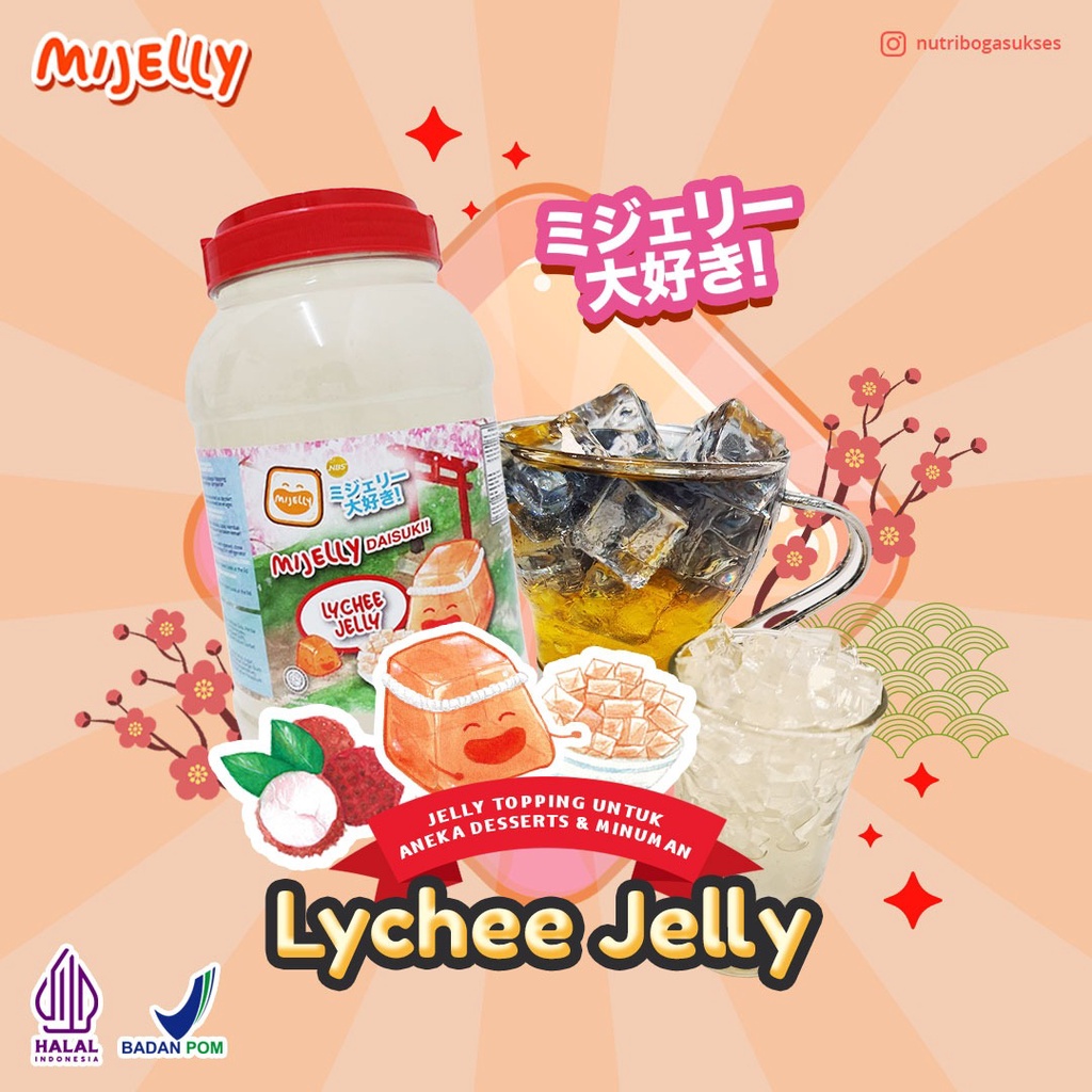 2 kg MIJELLY Lychee Jelly (topping minuman)