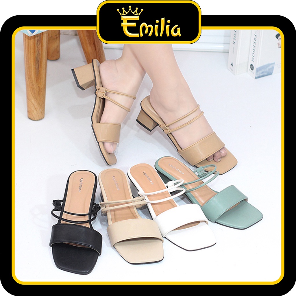 UPSIZE Kazumi & Minami Sandal Wanita Ukuran Besar Big Size Jumbo Size Sandal Wanita Heels Wanita 5 C
