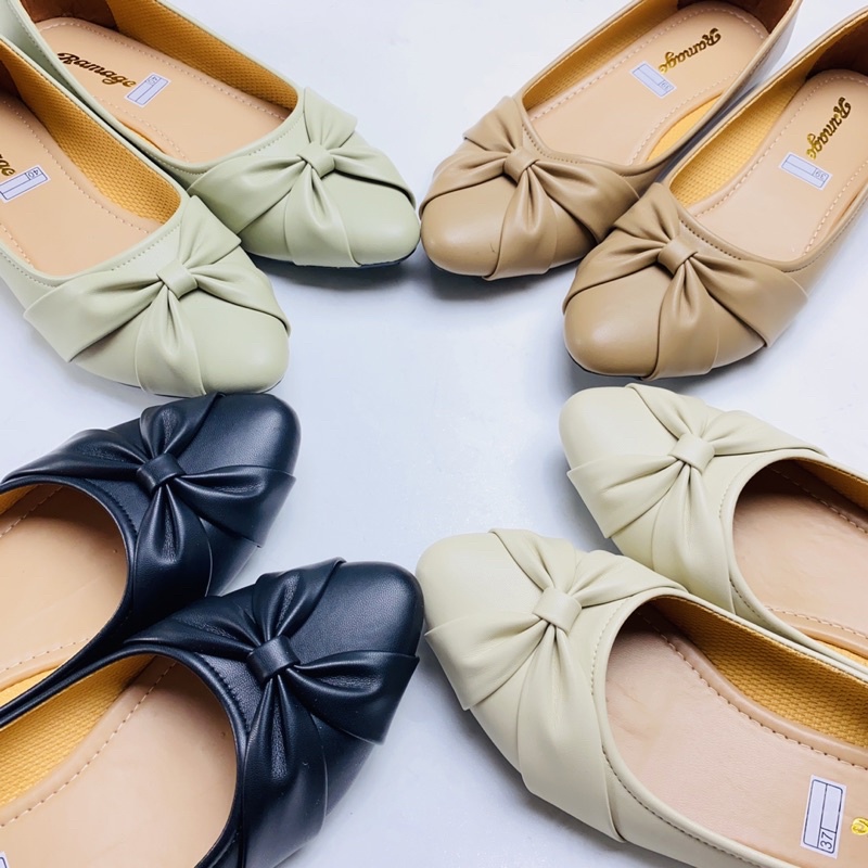 Sepatu Wanita Flat Shoes Ramage  Sol Karet Lentur tidak Licin