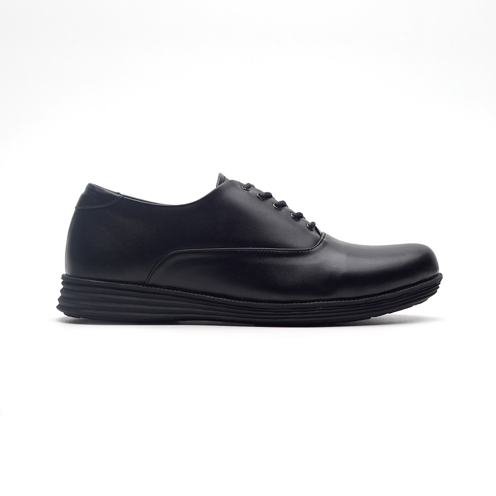 RAGAZZO BLACK - Sepatu Formal Pria Pantopel Kulit Casual Kantor Kerja Pantofel Pria Cowok Original