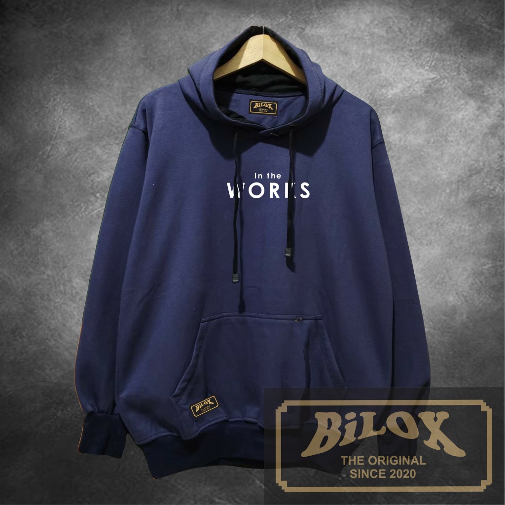 BILOXOriginal Jumper Hoodie Basic S M L XL XXL XXXL free sticker &amp; gantungan kunci pria dan wanita