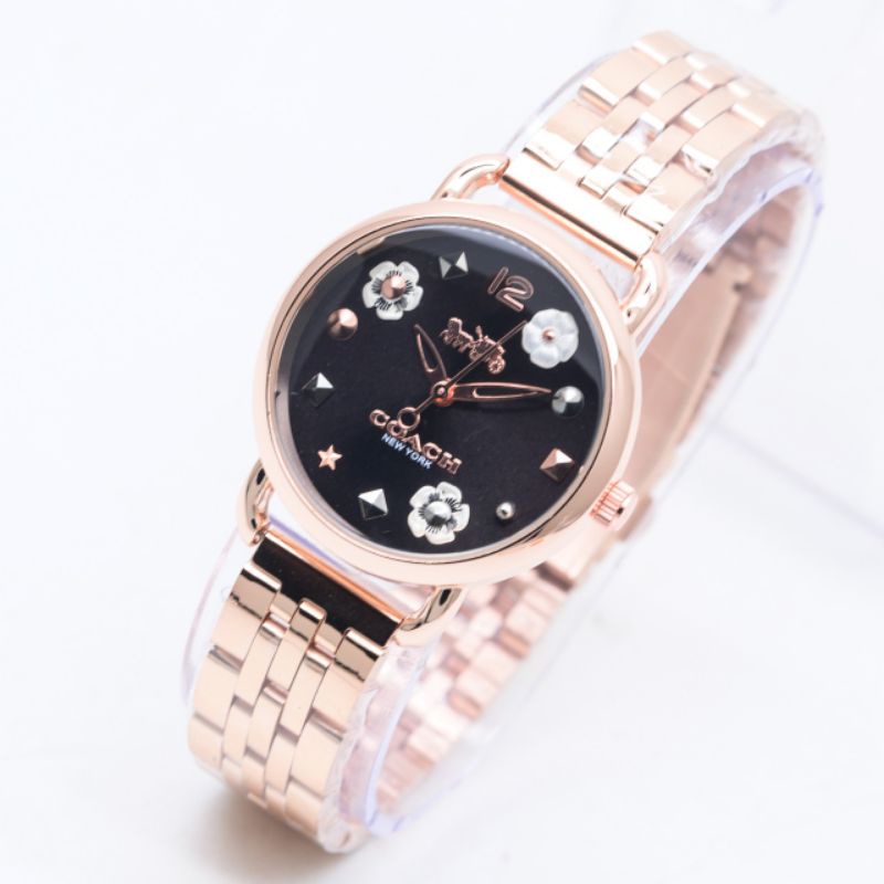 (BISA COD) JAM TANGAN WANITA COACH RANTAI STANLIST 3,6CM JAM FASHION-JAM TERLARIS