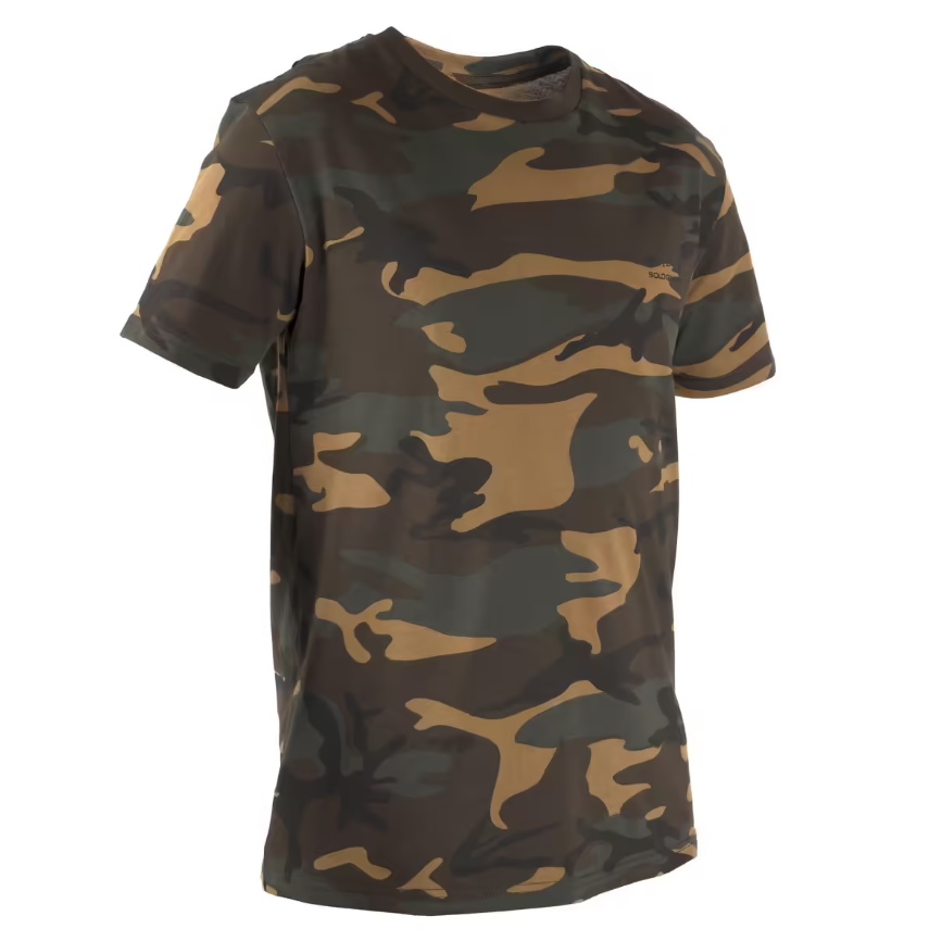 SOLOGNAC Kaos Berburu T-Shirt Pria Olahraga Outdoor