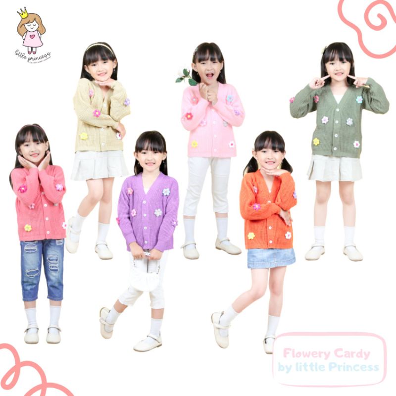 Ready LITTLE PRINCESS - FLOWERY CARDYGAN LUCU