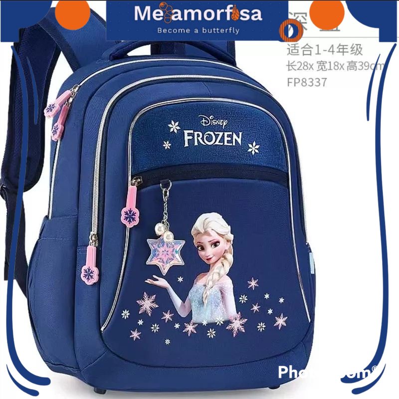 Tas Sekolah Disney Frozen Untuk Anak Perempuan Elsa Anna Olaf Ransel Ortopedi Bahu Siswa TK/SD/SMP K