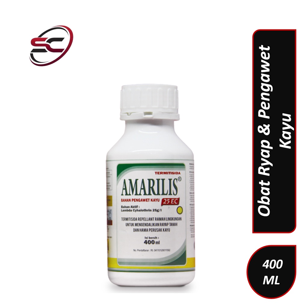 AMARILIS 25 EC 400 ML - Obat Anti Rayap Dan Pengawet Kayu Ampuh Basmi Rayap dan Kumbang Bubuk Kayu