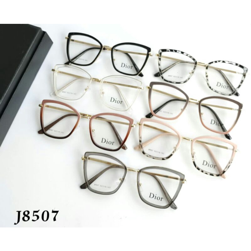 KACAMATA TERBARU Cat eye J8507/ Horn BEST SELLER 52-18-143