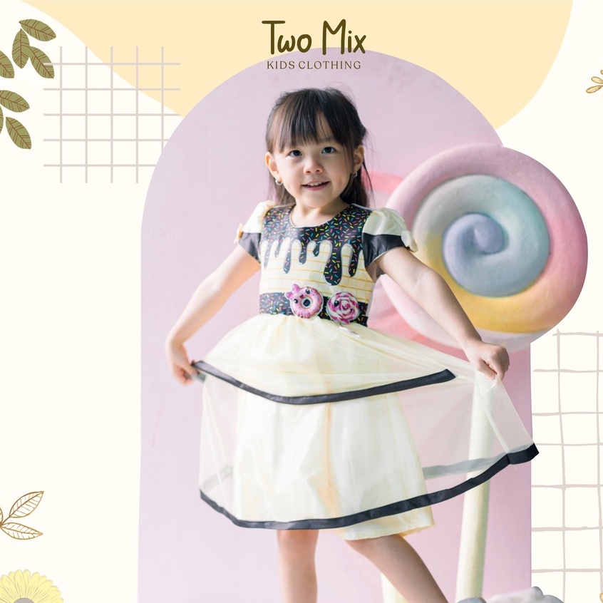 Two Mix - Dress Anak Perempuan Lucu - Baju Anak Cewek Pesta 1-12 Tahun 4292