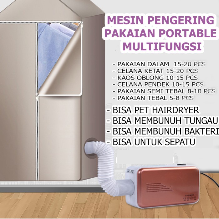 Pengering Baju Mesin Pengering Pakaian Sepatu Rambut Kasur Multifungsi Dryer Elektrik