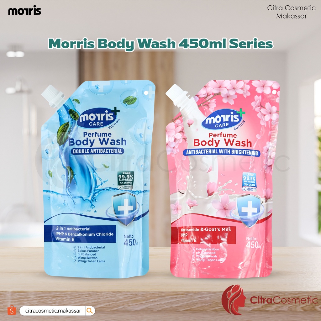 Morris Body Wash Anti Bacterial 450 Ml Series