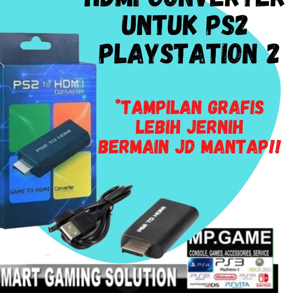 Termurah PS2 To HDMI Adaptor Converter HDMI PS1 PS2 Resolusi HD 720 1080P 