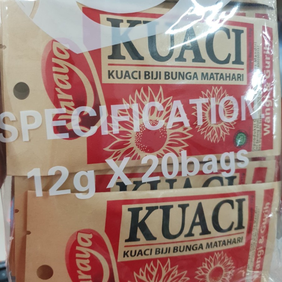 

bag 20*12GR - NARAYA KUACI 12GR / BIJI BUNGA MATAHARI 2055973