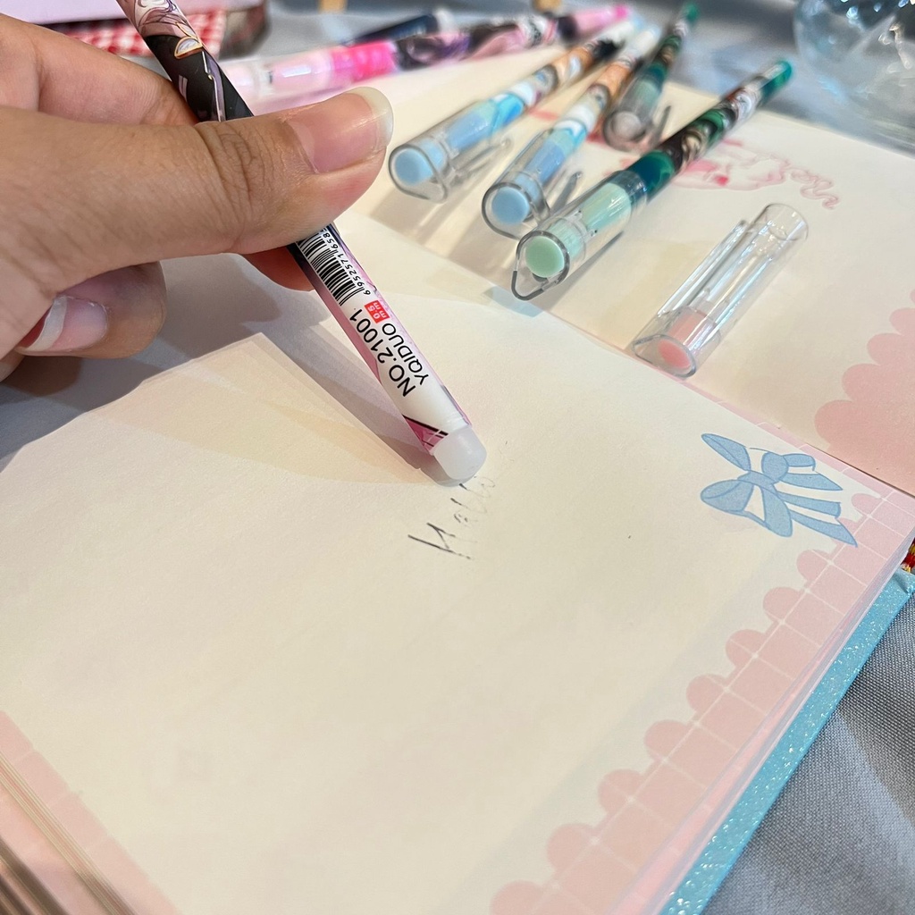 

Pulpen gel eraseable pen - MOTIF DEMON SLAYER HITAM - pena lucu pen gel bolpoin bisa dihapus bulpen warna warni unik alat tulis hadiah anak sekolah & kantor stationery cute karakter kartun