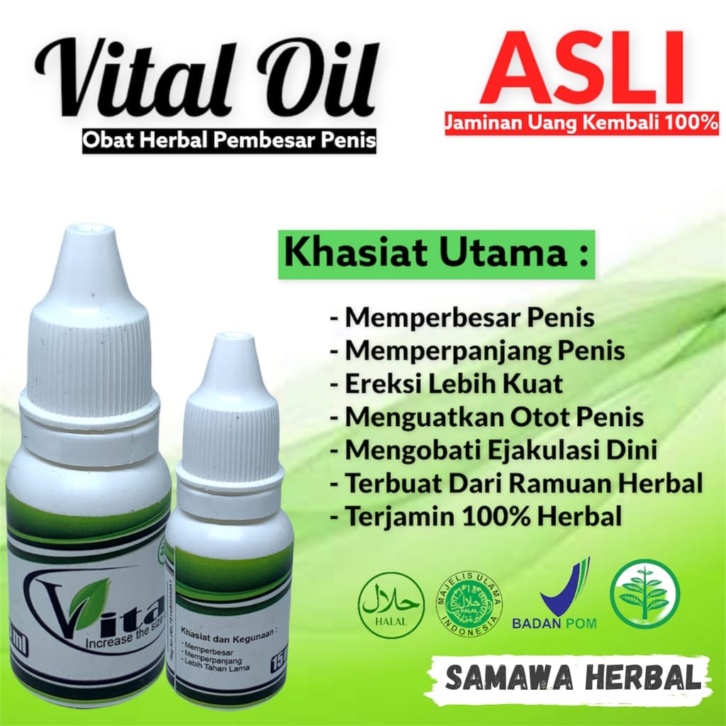 OBAT ALAT PEMBESAR PEMANJANG MEMPERBESAR KELAMIN ALAT VITAL PRIA LAKI LAKI PERMANEN - MINYAK PEMANJA